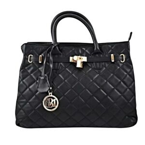 Badgley Mischka Diamond Quilted Tote